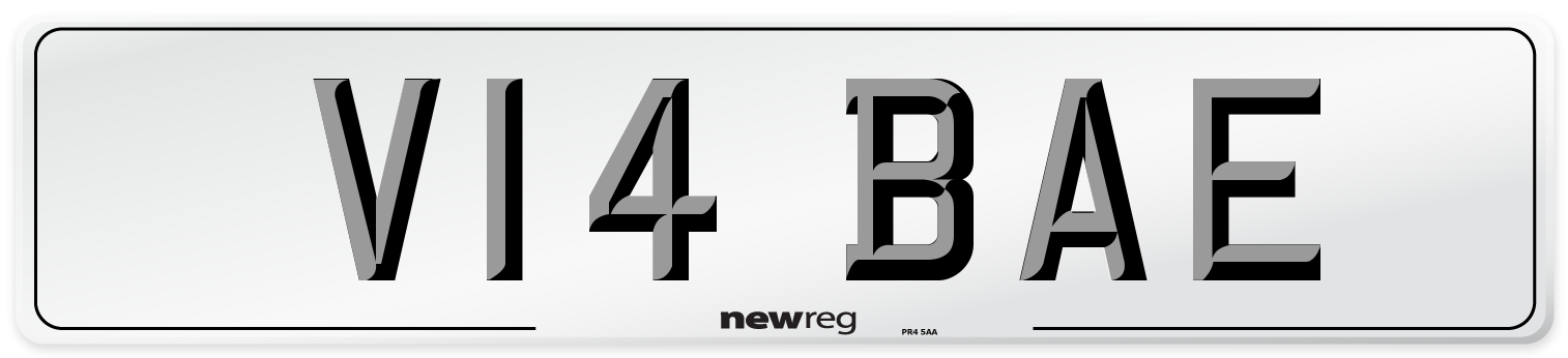 V14 BAE Number Plate from New Reg